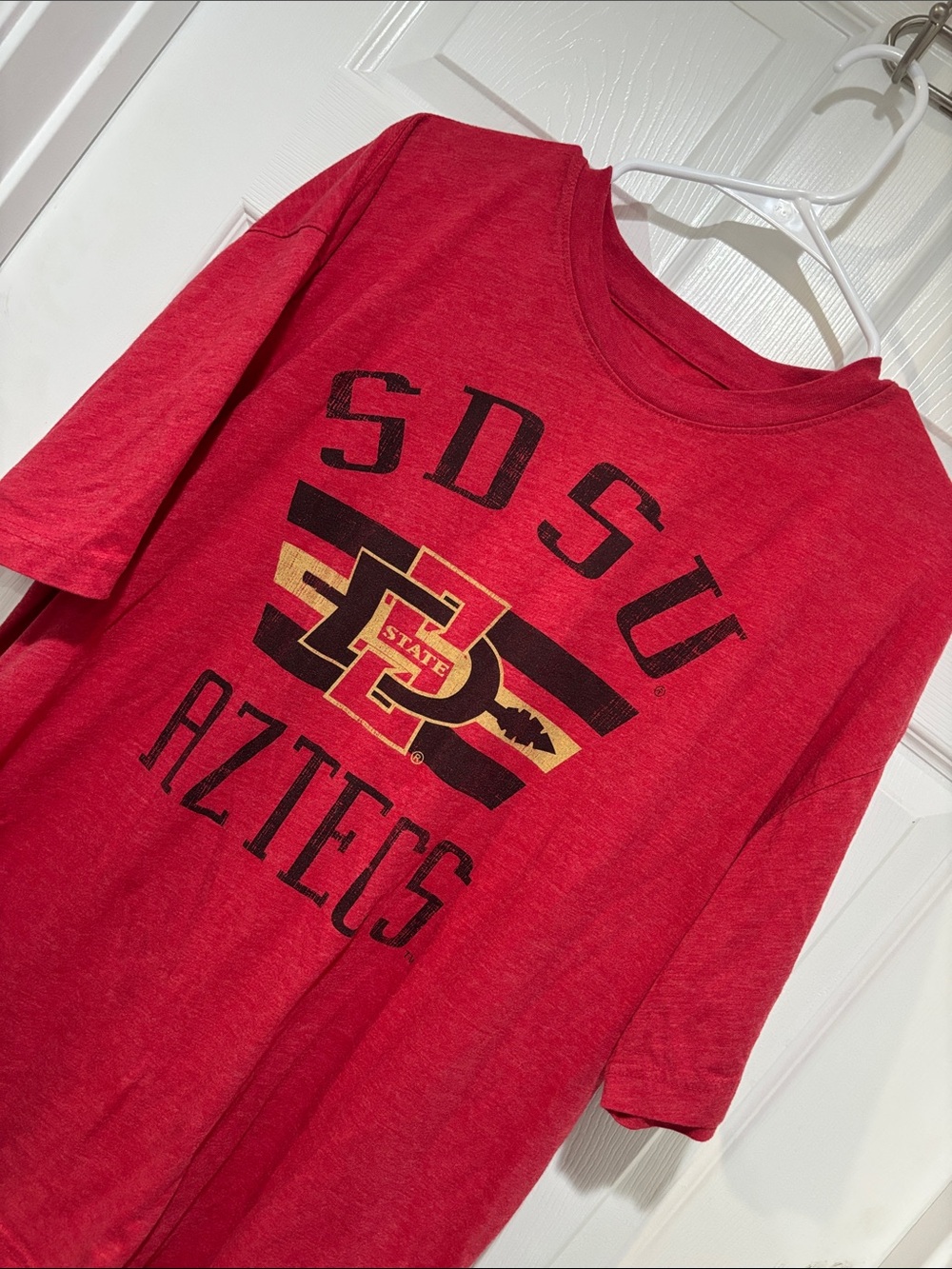 COLOSSEUM ATHLETICS San Diego State Aztecs Red Unisex Cotton Blend Graphic Tee